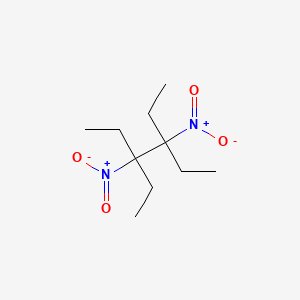 molecular formula C10H20N2O4 B14291967 3,4-Diethyl-3,4-dinitrohexane CAS No. 117132-55-5