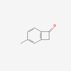 molecular formula C9H8O B14291988 Bicyclo[4.2.0]octa-1,3,5-trien-7-one, 3-methyl- CAS No. 126889-61-0