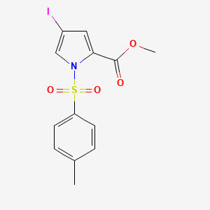 molecular formula C13H12INO4S B1429199 4-碘-1-甲苯磺酰基-1H-吡咯-2-甲酸甲酯 CAS No. 869886-85-1