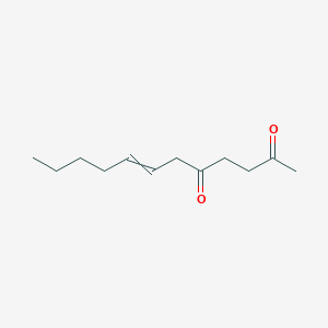 molecular formula C12H20O2 B14291997 Dodec-7-ene-2,5-dione CAS No. 113810-81-4