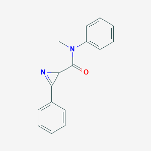 molecular formula C16H14N2O B14292037 2H-Azirine-2-carboxamide, N-methyl-N,3-diphenyl- CAS No. 124686-04-0