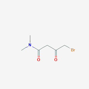 molecular formula C6H10BrNO2 B14292043 4-Bromo-N,N-dimethyl-3-oxobutanamide CAS No. 122013-04-1