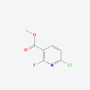 molecular formula C7H5ClFNO2 B1429207 6-氯-2-氟烟酸甲酯 CAS No. 1093880-34-2