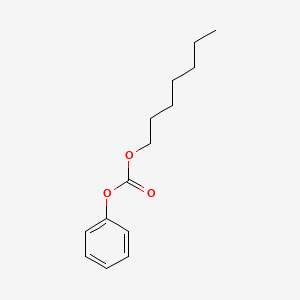 molecular formula C14H20O3 B14292084 Carbonic acid, heptyl phenyl ester CAS No. 112406-25-4