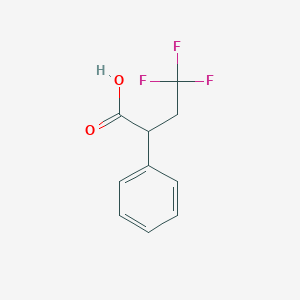 molecular formula C10H9F3O2 B1429209 4,4,4-Trifluoro-2-phenylbutanoic acid CAS No. 1073477-18-5