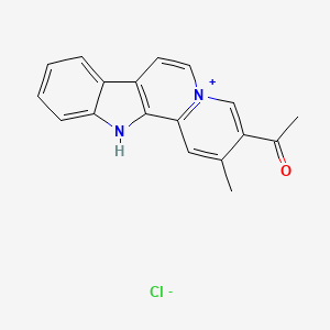 3-Acetyl-2-methyl-12H-indolo[2,3-a]quinolizin-5-ium chloride