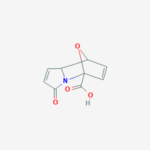 3-Oxo-8,8a-dihydro-5,8-epoxyindolizine-5(3H)-carboxylic acid