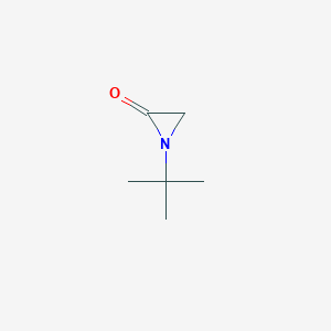 molecular formula C6H11NO B14292135 1-tert-Butylaziridin-2-one CAS No. 113777-00-7