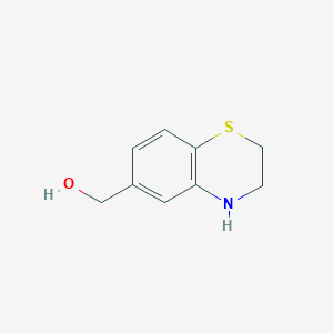 molecular formula C9H11NOS B1429215 (3,4-二氢-2H-苯并[b][1,4]噻嗪-6-基)甲醇 CAS No. 911485-84-2