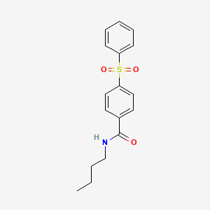 molecular formula C17H19NO3S B14292165 4-(Benzenesulfonyl)-N-butylbenzamide CAS No. 114194-13-7