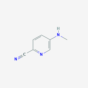 molecular formula C7H7N3 B1429218 5-(Methylamino)picolinonitrile CAS No. 1256806-82-2