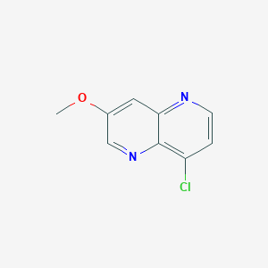 molecular formula C9H7ClN2O B1429222 8-氯-3-甲氧基-1,5-萘啶 CAS No. 952059-69-7