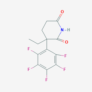 molecular formula C13H10F5NO2 B14292231 3-Ethyl-3-(pentafluorophenyl)piperidine-2,6-dione CAS No. 113423-71-5