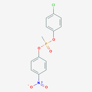 molecular formula C13H11ClNO5P B14292257 4-Chlorophenyl 4-nitrophenyl methylphosphonate CAS No. 112724-60-4