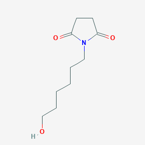 molecular formula C10H17NO3 B14292267 1-(6-Hydroxyhexyl)pyrrolidine-2,5-dione CAS No. 129051-85-0