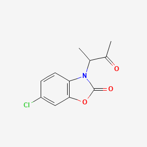 6-Chloro-3-(3-oxobutan-2-yl)-1,3-benzoxazol-2(3H)-one