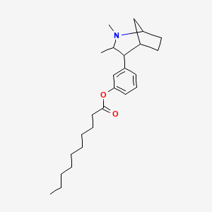 3-(2,3-Dimethyl-2-azabicyclo[3.2.1]octan-4-yl)phenyl decanoate