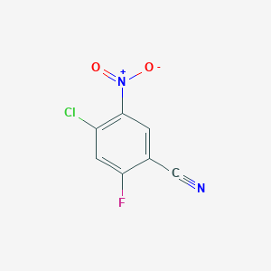 molecular formula C7H2ClFN2O2 B1429232 4-Chloro-2-fluoro-5-nitrobenzonitrile CAS No. 1242269-80-2