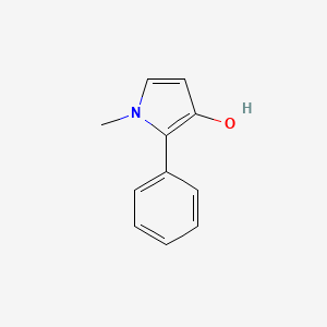 molecular formula C11H11NO B14292336 1-Methyl-2-phenyl-1H-pyrrol-3-ol CAS No. 118060-86-9