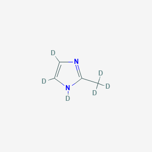 molecular formula C4H6N2 B1429234 2-甲基咪唑-d6，98 原子 % D CAS No. 1173022-19-9