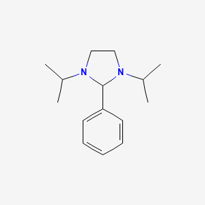 molecular formula C15H24N2 B14292344 2-Phenyl-1,3-di(propan-2-yl)imidazolidine CAS No. 112565-76-1