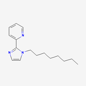 molecular formula C16H23N3 B14292352 2-(1-Octyl-1H-imidazol-2-yl)pyridine CAS No. 113464-46-3