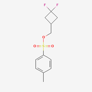 molecular formula C12H14F2O3S B1429237 (3,3-二氟环丁基)甲基 4-甲苯磺酸酯 CAS No. 681128-40-5
