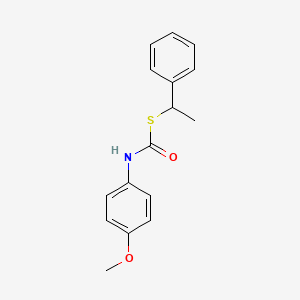 S-(1-Phenylethyl) (4-methoxyphenyl)carbamothioate