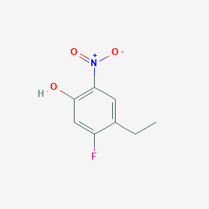 molecular formula C8H8FNO3 B1429239 4-乙基-5-氟-2-硝基苯酚 CAS No. 1089282-51-8
