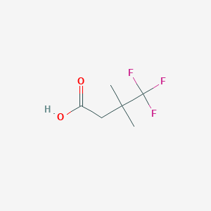 molecular formula C6H9F3O2 B1429240 4,4,4-三氟-3,3-二甲基丁酸 CAS No. 1246218-76-7