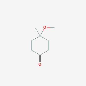 molecular formula C8H14O2 B1429241 4-甲氧基-4-甲基环己酮 CAS No. 23438-15-5
