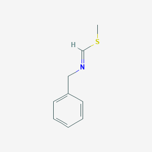 molecular formula C9H11NS B14292423 Methyl benzylmethanimidothioate CAS No. 126789-61-5