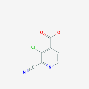 B1429243 Methyl 3-chloro-2-cyano-pyridine-4-carboxylate CAS No. 1168102-35-9