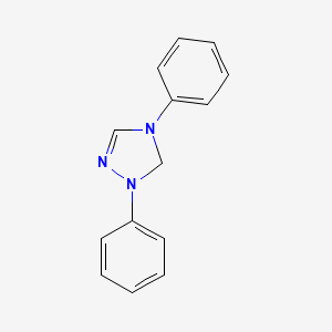 molecular formula C14H13N3 B14292439 1,4-Diphenyl-4,5-dihydro-1H-1,2,4-triazole CAS No. 113823-80-6