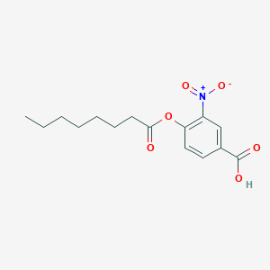 3-Nitro-4-(octanoyloxy)benzoic acid