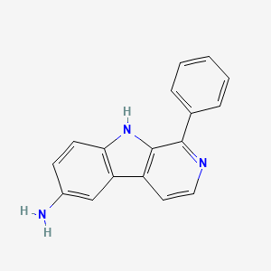 9H-Pyrido[3,4-b]indol-6-amine, 1-phenyl-