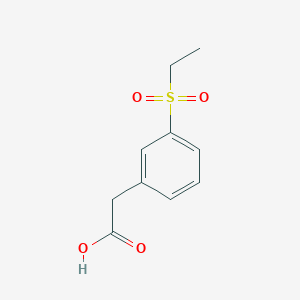 molecular formula C10H12O4S B1429246 2-[3-(乙烷磺酰)苯基]乙酸 CAS No. 1363179-55-8