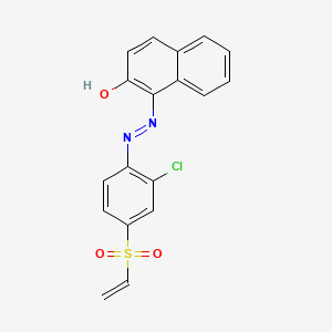 1-{2-[2-Chloro-4-(ethenesulfonyl)phenyl]hydrazinylidene}naphthalen-2(1H)-one