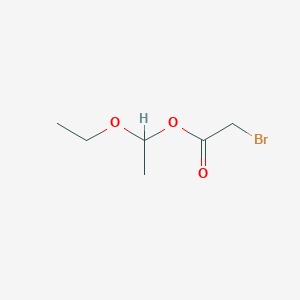 molecular formula C6H11BrO3 B14292478 1-Ethoxyethyl bromoacetate CAS No. 121669-92-9