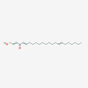 molecular formula C23H40O2 B14292495 1-Hydroxytricosa-2,5,16-trien-4-one CAS No. 122106-33-6