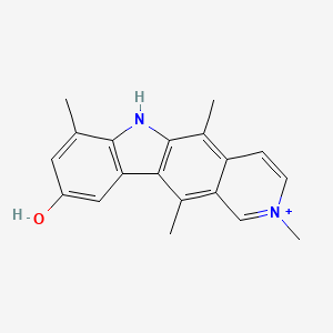 9-Hydroxy-2,5,7,11-tetramethyl-6H-pyrido[4,3-b]carbazol-2-ium