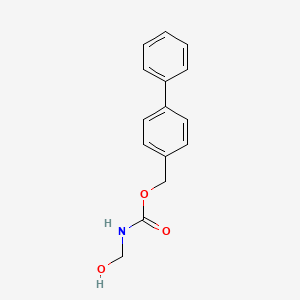 ([1,1'-Biphenyl]-4-yl)methyl (hydroxymethyl)carbamate