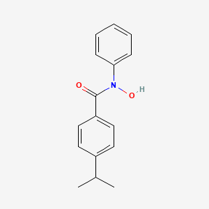 molecular formula C16H17NO2 B14292529 N-Hydroxy-N-phenyl-4-(propan-2-yl)benzamide CAS No. 113389-02-9