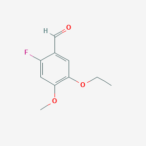 molecular formula C10H11FO3 B1429253 5-乙氧基-2-氟-4-甲氧基苯甲醛 CAS No. 951801-89-1