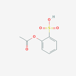 molecular formula C8H8O5S B14292542 2-(Acetyloxy)benzene-1-sulfonic acid CAS No. 113661-88-4