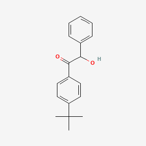 molecular formula C18H20O2 B14292611 Ethanone, 1-[4-(1,1-dimethylethyl)phenyl]-2-hydroxy-2-phenyl- CAS No. 116360-27-1