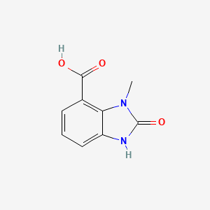 molecular formula C9H8N2O3 B1429262 3-甲基-2-氧代-2,3-二氢-1H-苯并[d]咪唑-4-羧酸 CAS No. 1150102-58-1