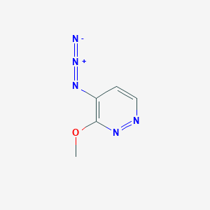 molecular formula C5H5N5O B14292629 4-Azido-3-methoxypyridazine CAS No. 121179-66-6