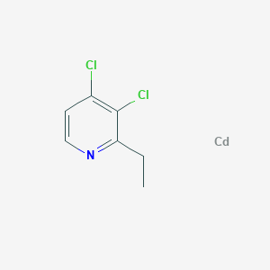 molecular formula C7H7CdCl2N B14292652 Cadmium;3,4-dichloro-2-ethylpyridine CAS No. 116086-43-2