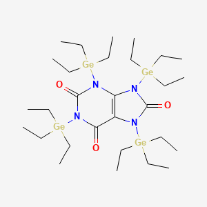 1,3,7,9-Tetrakis(triethylgermyl)-7,9-dihydro-1H-purine-2,6,8(3H)-trione